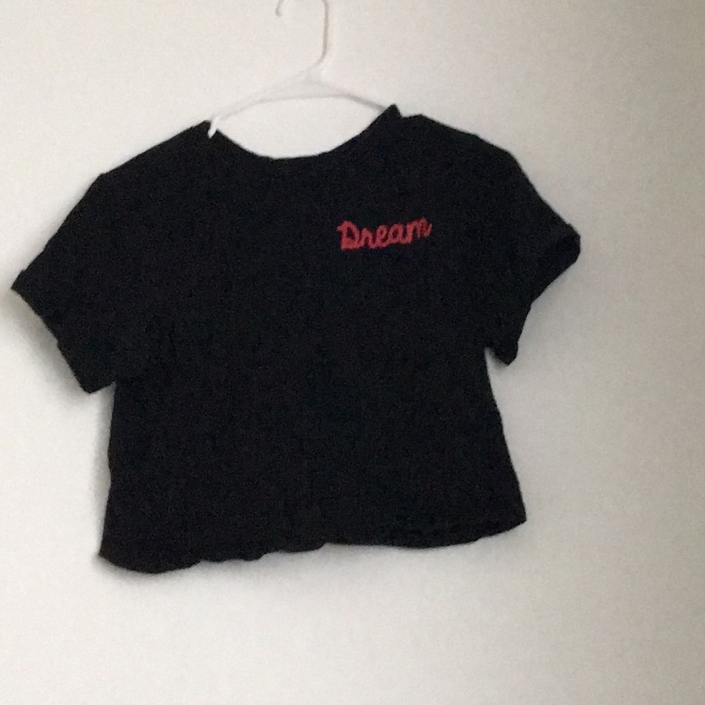 Black crop top